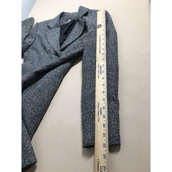 Harris Wallace Petite Jacket Coat Tweed Women’s 4P 3 Buttons Front Long Sleeve - Picture 9 of 9